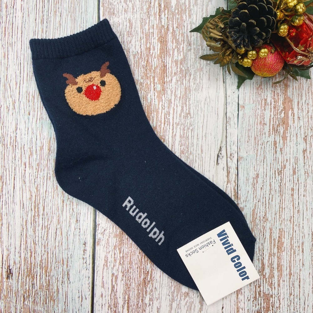 聖誕系列 聖誕襪 聖誕老公公 雪人 麋鹿 韓國襪子 長筒襪 聖誕禮物 交換禮物-規格圖8