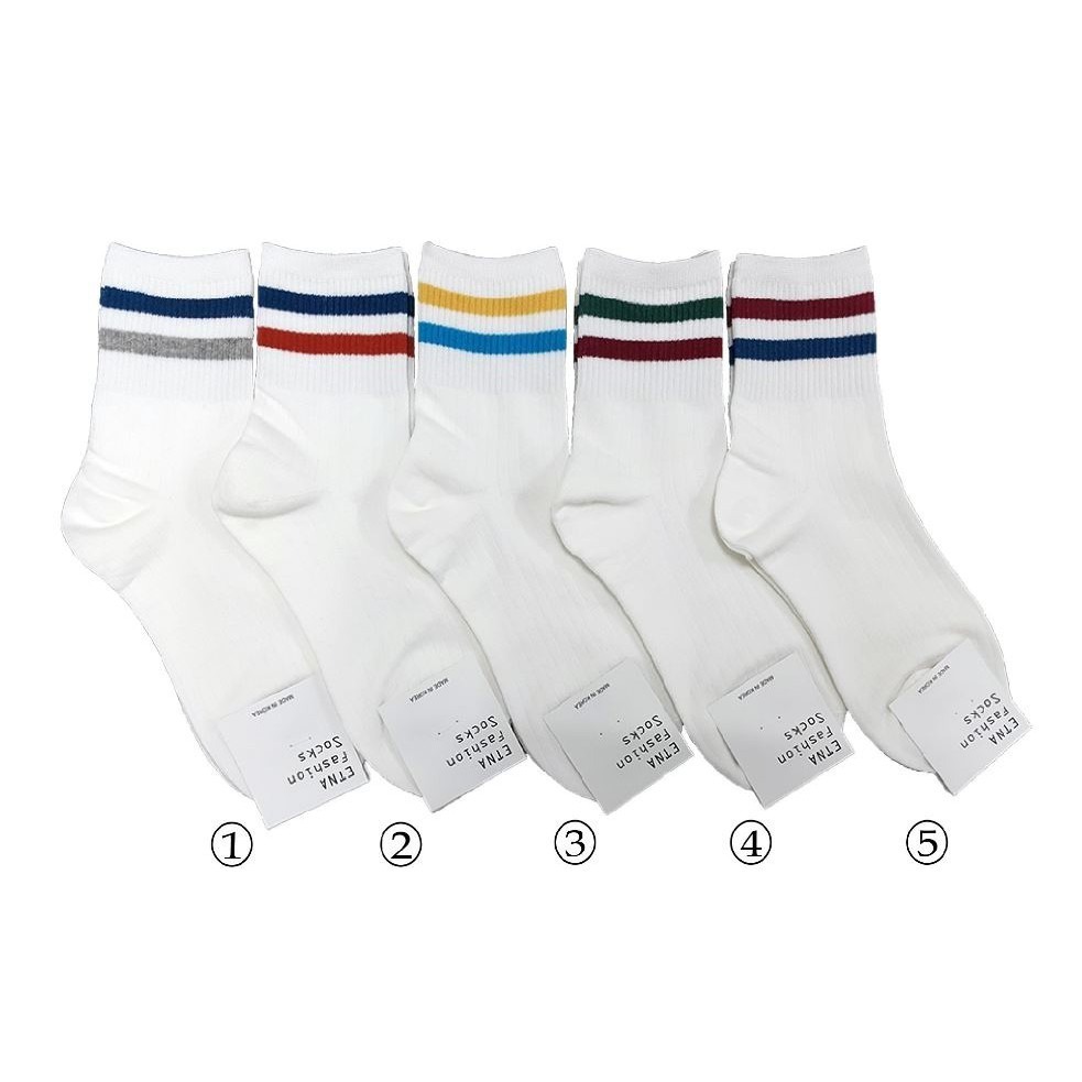 韓國 ETNA 質感好襪 條紋經典款襪子 條紋襪 條紋控 條紋襪子 文青風襪子 韓國襪子 學生襪-細節圖2