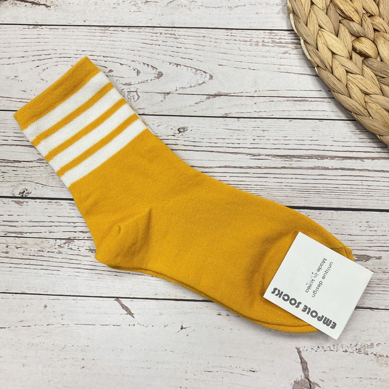 韓國襪子 韓襪 條紋襪 健身襪 運動襪 長筒條紋襪 百搭款 女襪-規格圖5