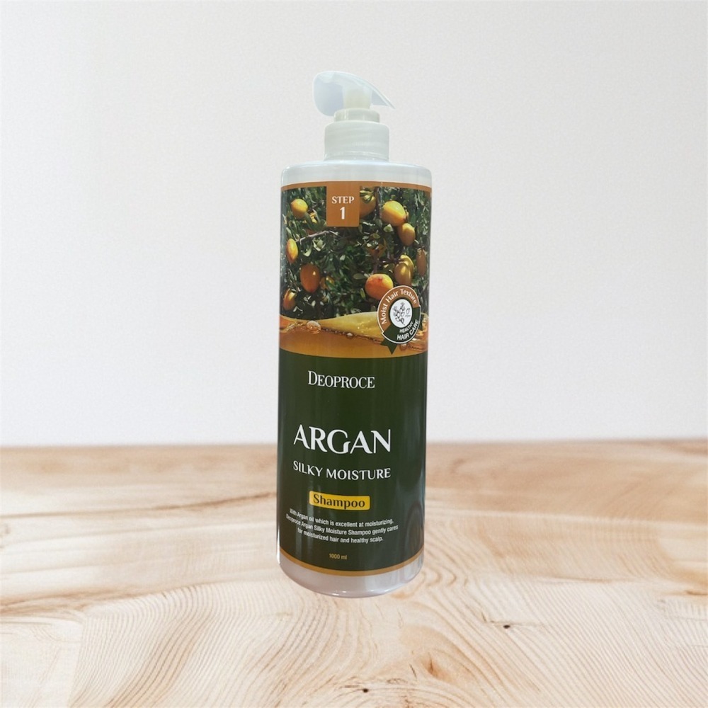 DEOPROCE 黃金摩洛哥堅果油絲滑保濕洗髮精  潤髮乳 1000ML 告別毛躁乾澀 在台現貨 不用等-細節圖2