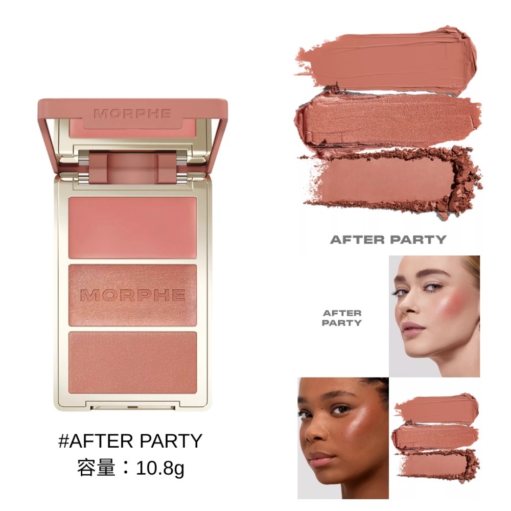 《A’sD預購🇬🇧正品》Morphe 腮紅  Cheek Thrills Trio 三色多效頰彩盤-規格圖5