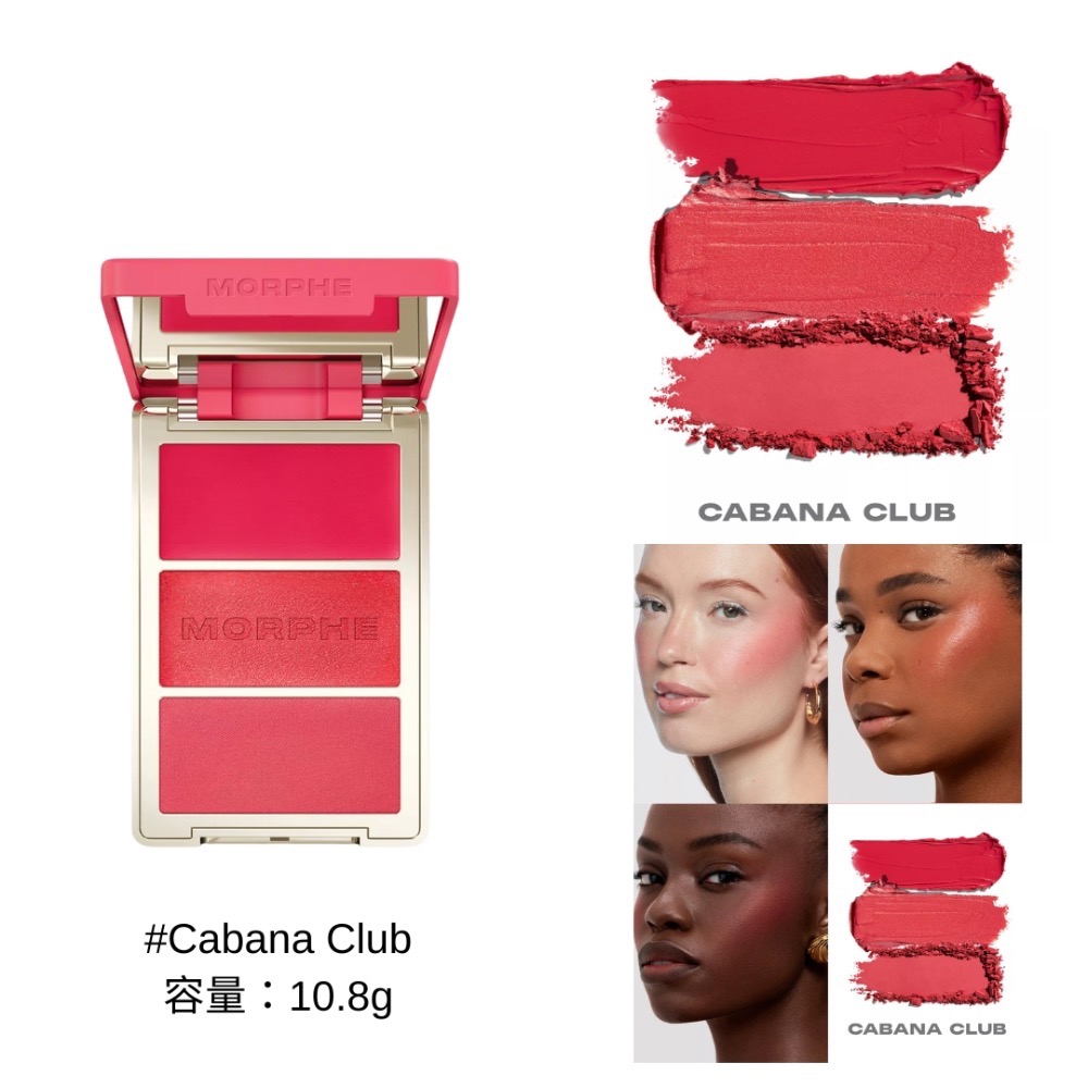 《A’sD預購🇬🇧正品》Morphe 腮紅  Cheek Thrills Trio 三色多效頰彩盤-規格圖5