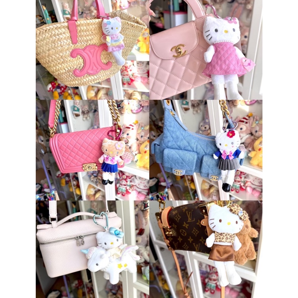 【A’sD 現貨🇯🇵正品】Hello Kitty 50周年限定長腿辣妹玩偶吊飾-細節圖2