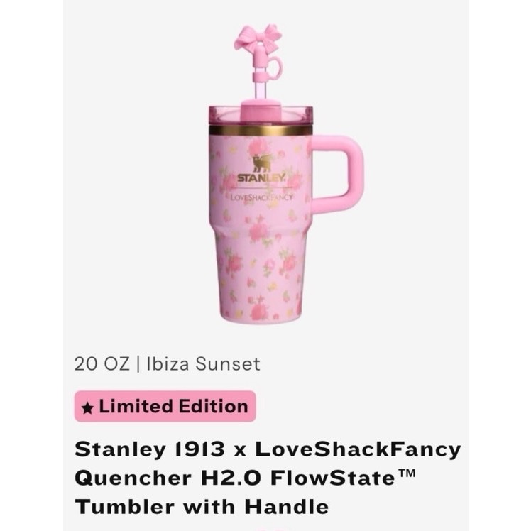 【A’sD 現貨🇺🇸正品】STANLEY 1913 x LoveShackFancy 聯名保溫瓶-規格圖4