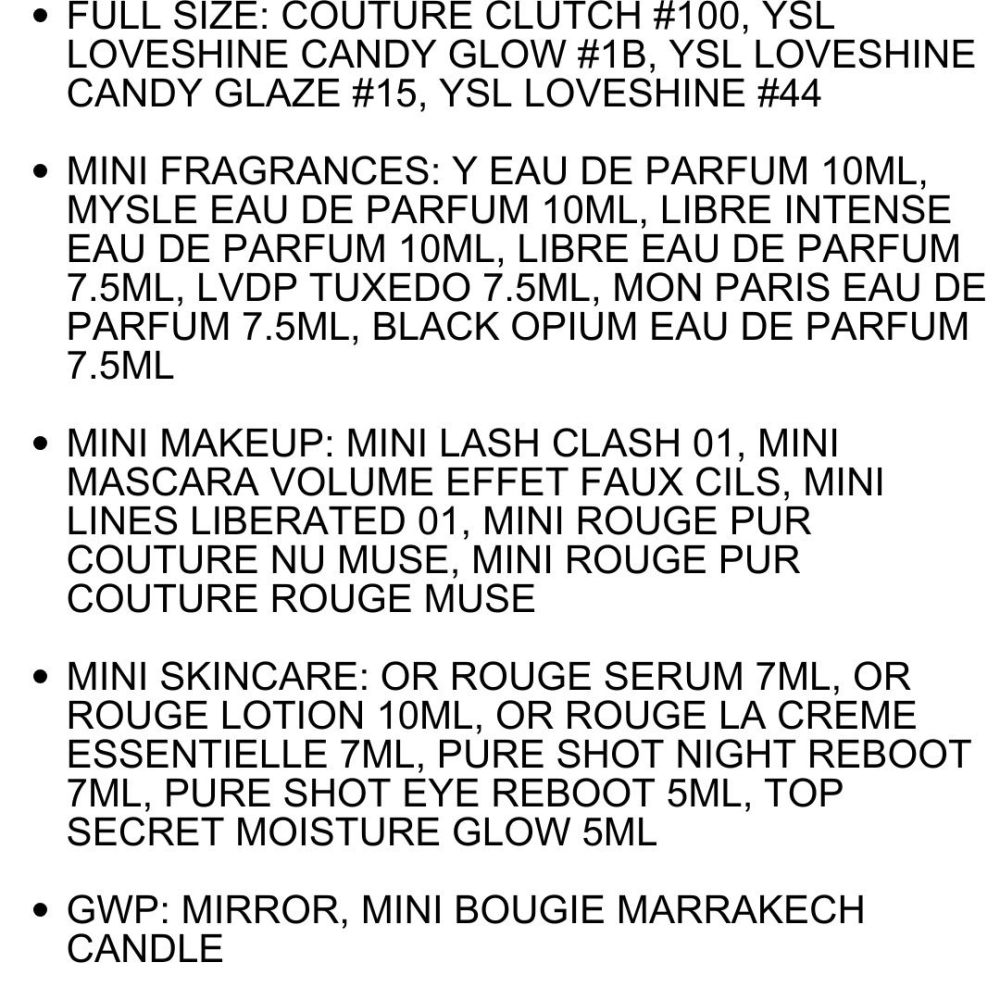 《A’sD 預購 🇬🇧正品》Ysl  聖誕節 唇膏 香水 聖誕倒數禮盒 2025-細節圖4