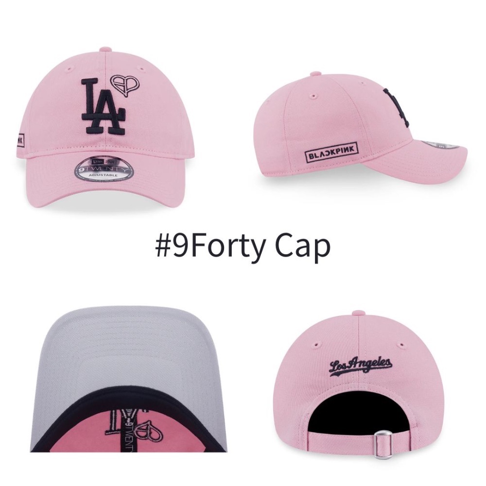 BP聯名棒球帽 道奇#9Forty粉
