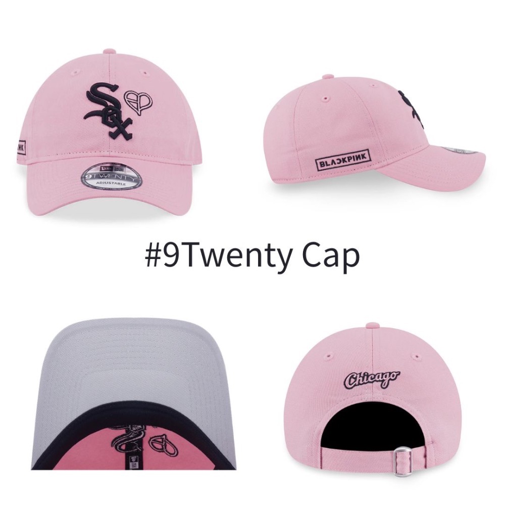 BP聯名棒球帽 白襪#9Twenty粉