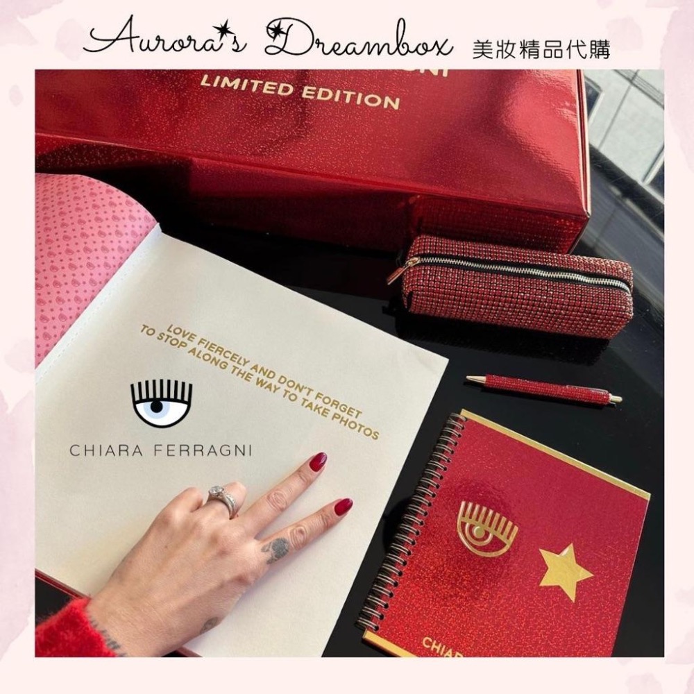 《A’sD 現貨🇺🇸正品 》Chiara Ferragni 新年筆記本 鋼筆 A5  NOTEB-細節圖4
