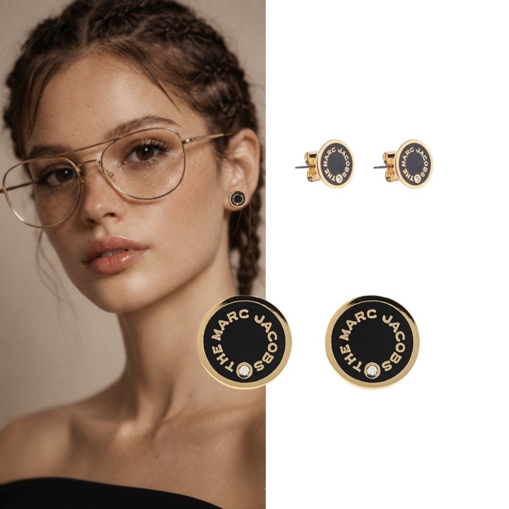 《A’sD 預購🇺🇸正品》MARC JACOBS 耳環 徽章耳環 earrings-規格圖3