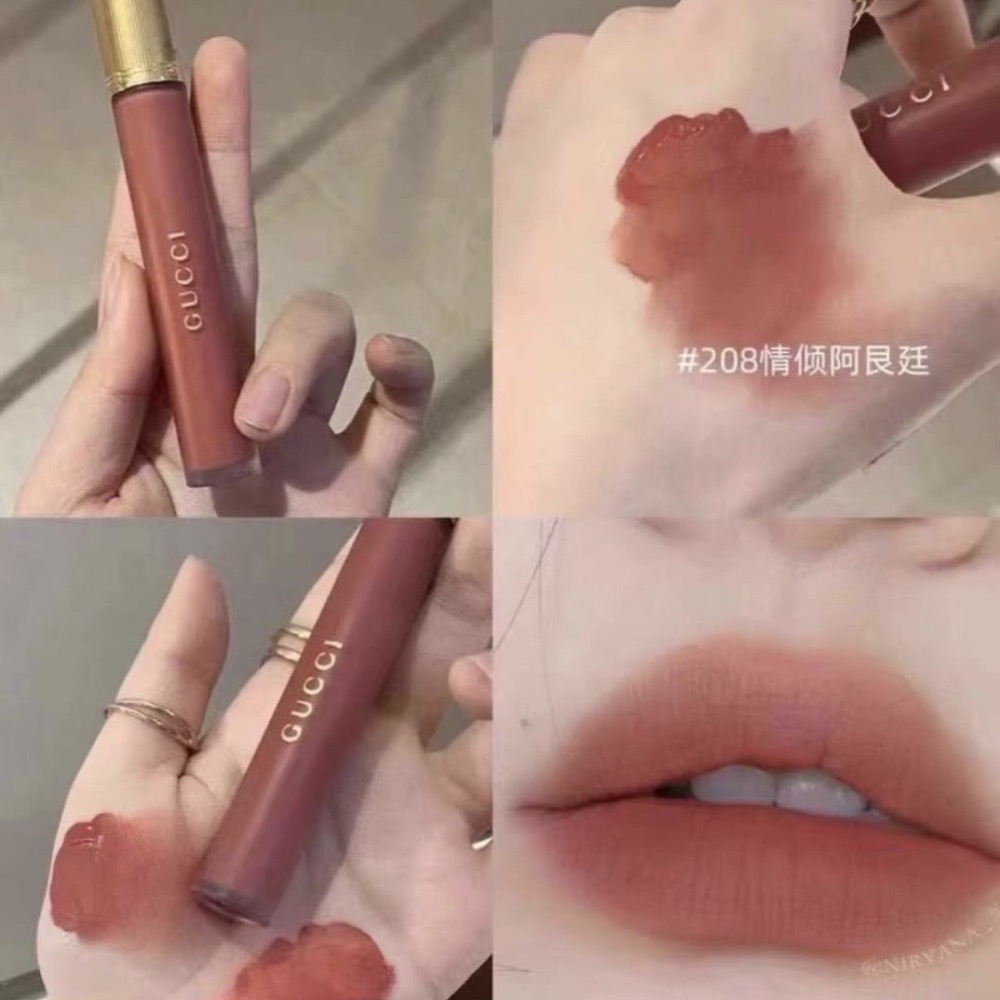 《A’sD 貨到下單🇬🇧正品》GUCCI 傾色雲霧唇釉 #208-細節圖6