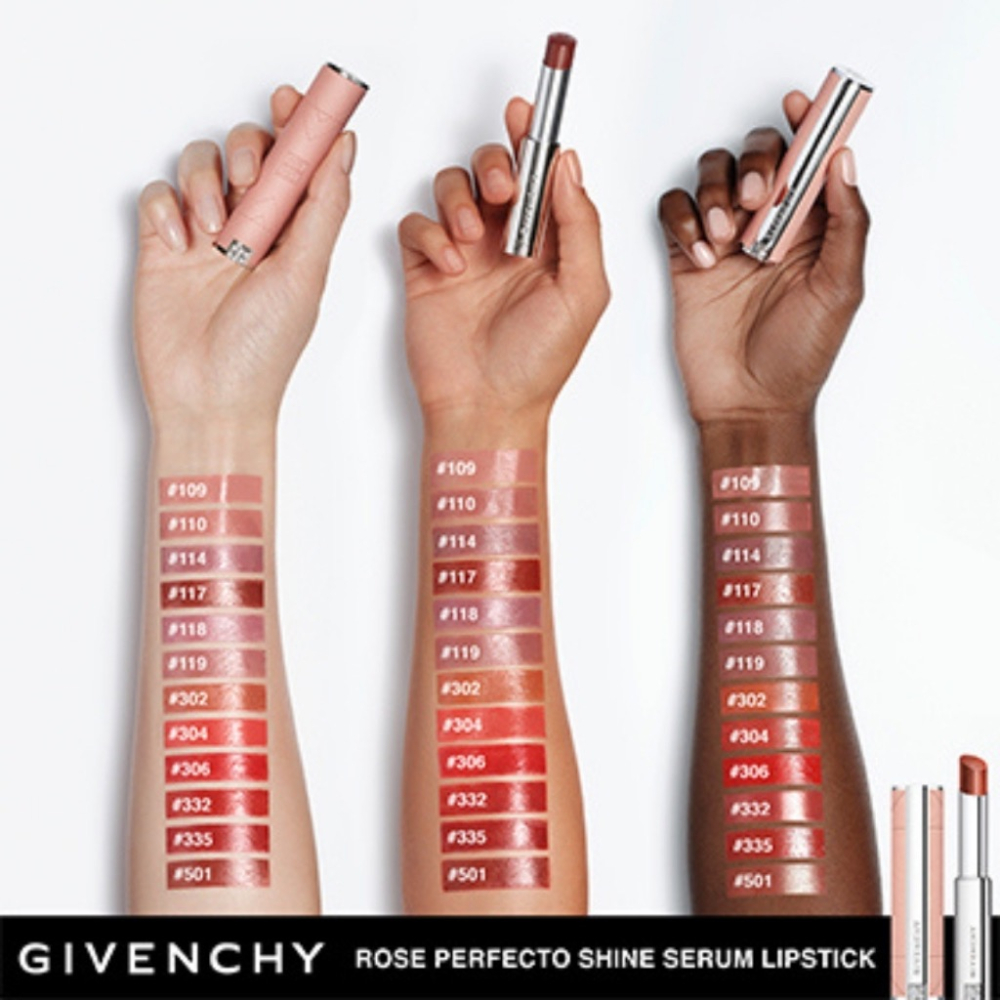 《A’sD 現貨  🇯🇵 正品》Givenchy 紀梵希 皮革唇膏 玫瑰完美亮澤精華唇膏 唇膏 口紅-細節圖6