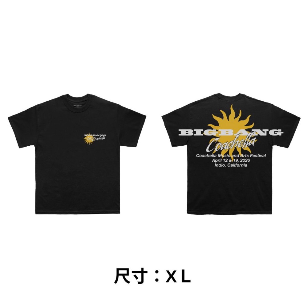 Bigbang 黑T-shirts XL