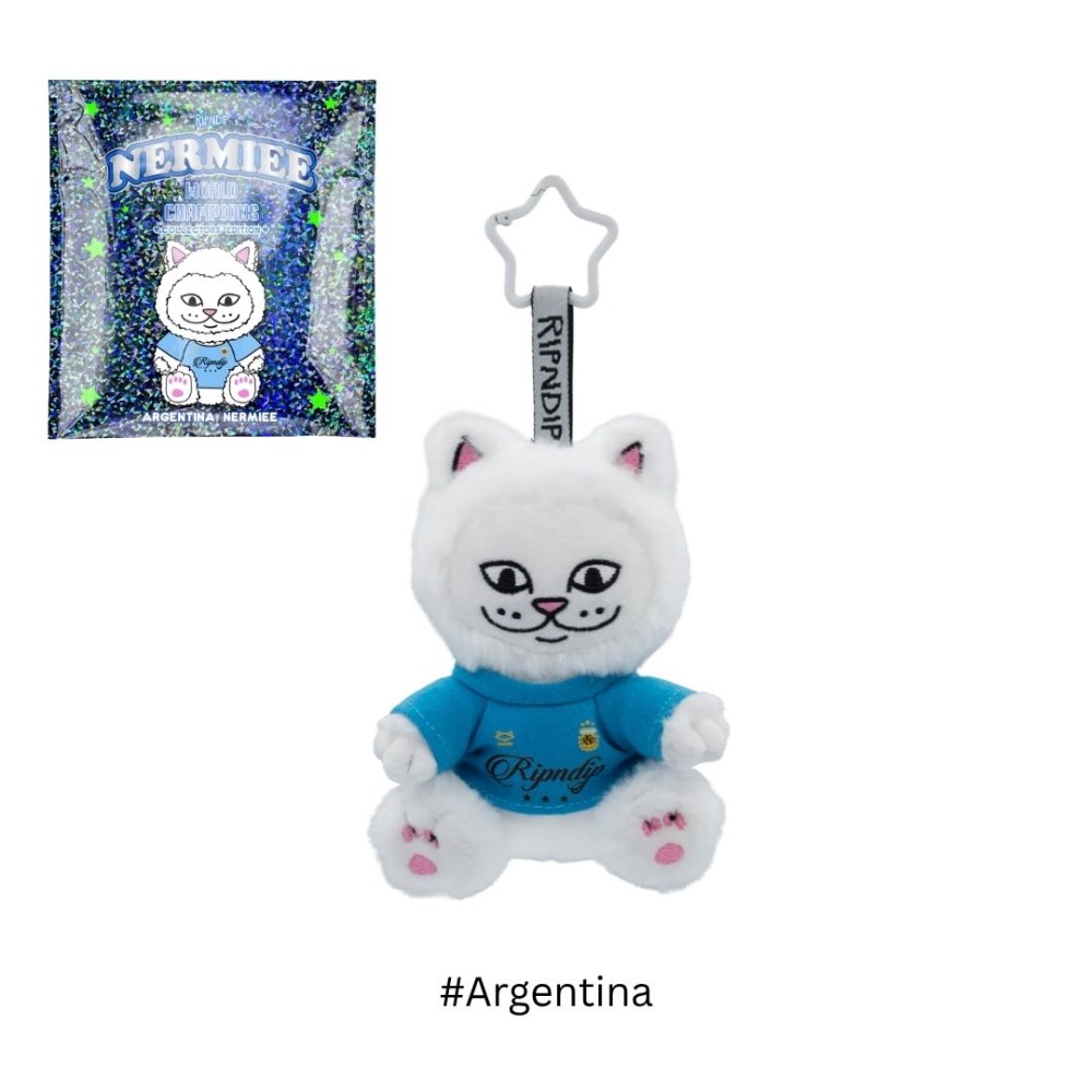《A’sD 預購 🇺🇸正品》 Ripndip 貓咪 跟世足聯名公仔 嚴成玹 安乾鎬-規格圖7