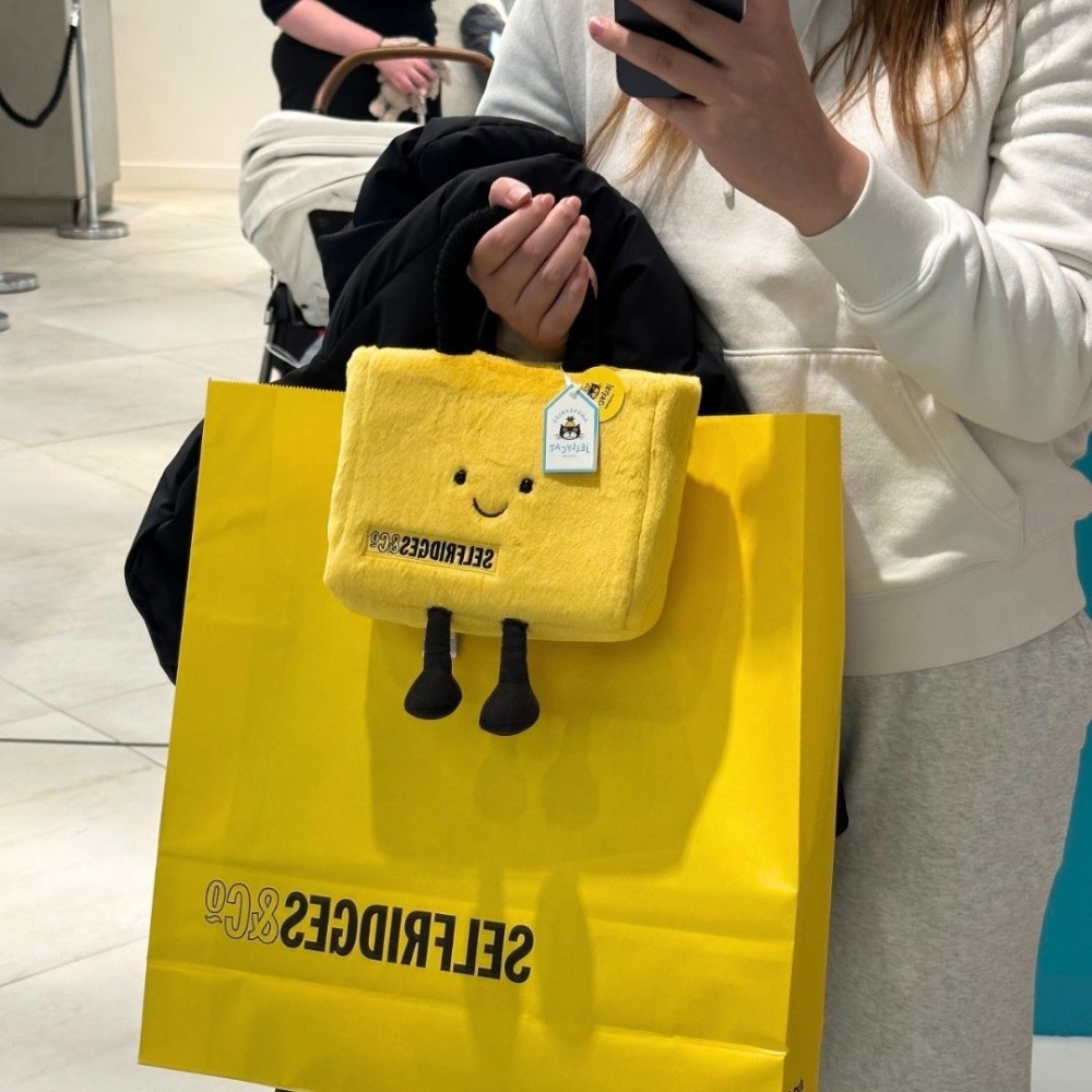 《A’sD 預購 🇬🇧 正品》Jellycat x Selfridges 25週年限定托特包-細節圖2