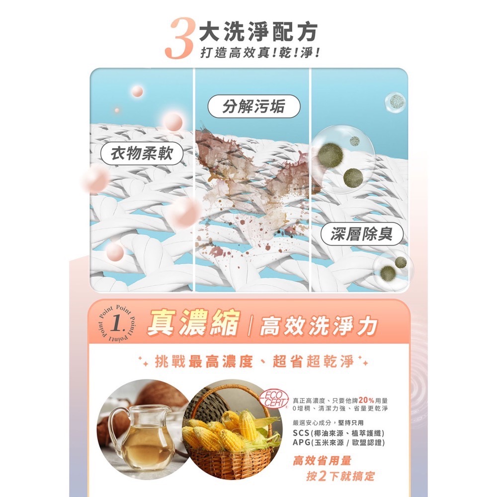 【淨淨專售】真濃縮洗衣精一瓶免運 淨淨 真濃縮洗衣精按壓瓶 真濃縮洗衣精補充瓶-細節圖4