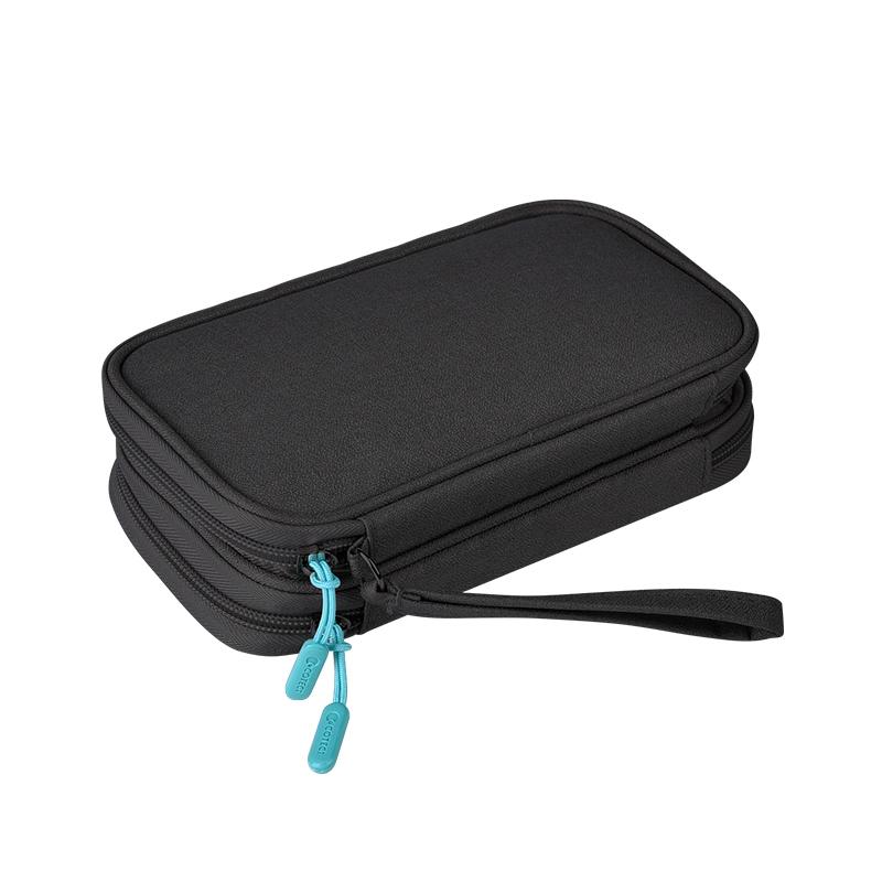 COTECi 萬用小收納包(黑/灰)14007 外出包 化妝包 小相機包 收納包 旅行包 輕旅行必備-細節圖6