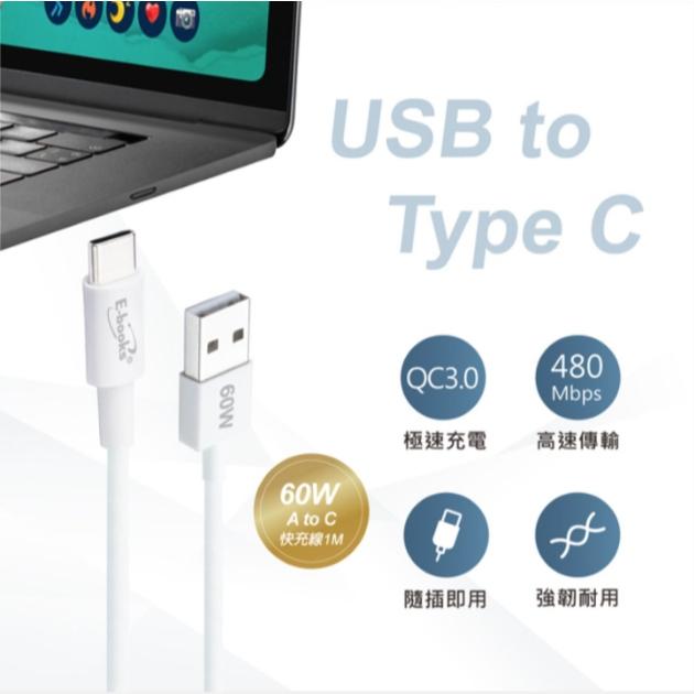 E-books B77 20W智能電流 PD+QC 3.0 充電器 + 60W快充傳輸線組 快充組合-細節圖5