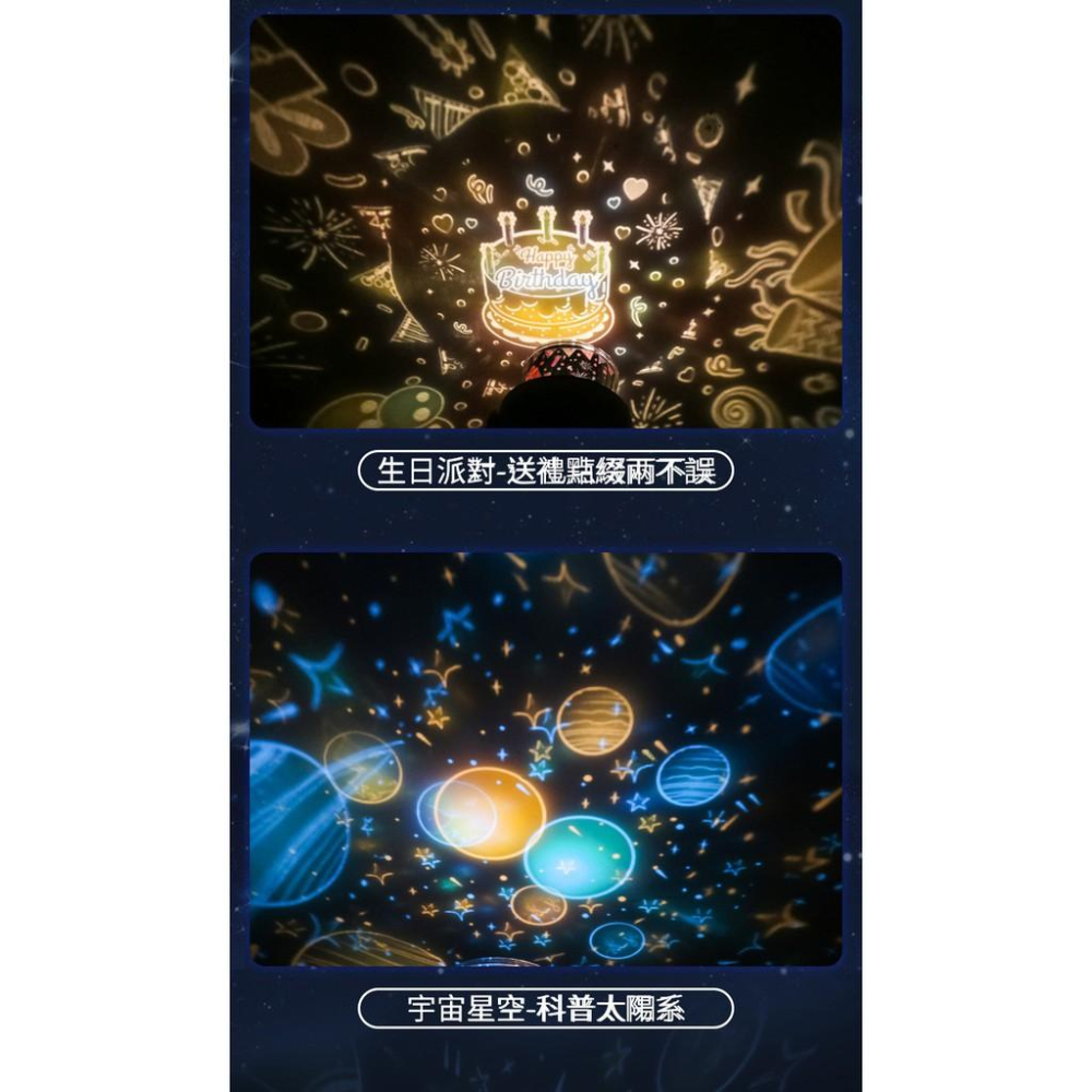星空夢幻精靈投影USB小夜燈 助眠燈 嬰兒專用好物 黑暗剋星 氣氛好幫手 告白神器 插電款-細節圖4