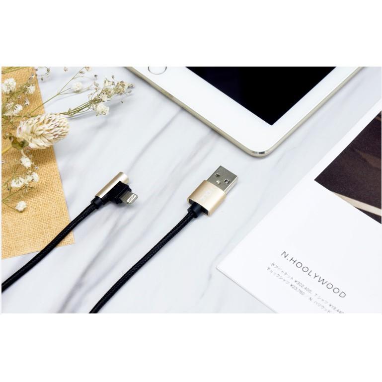 HOLiC L頭彎頭 鋁合金充電線 傳輸線 1.2M W088 for iPhone 6～14-細節圖4