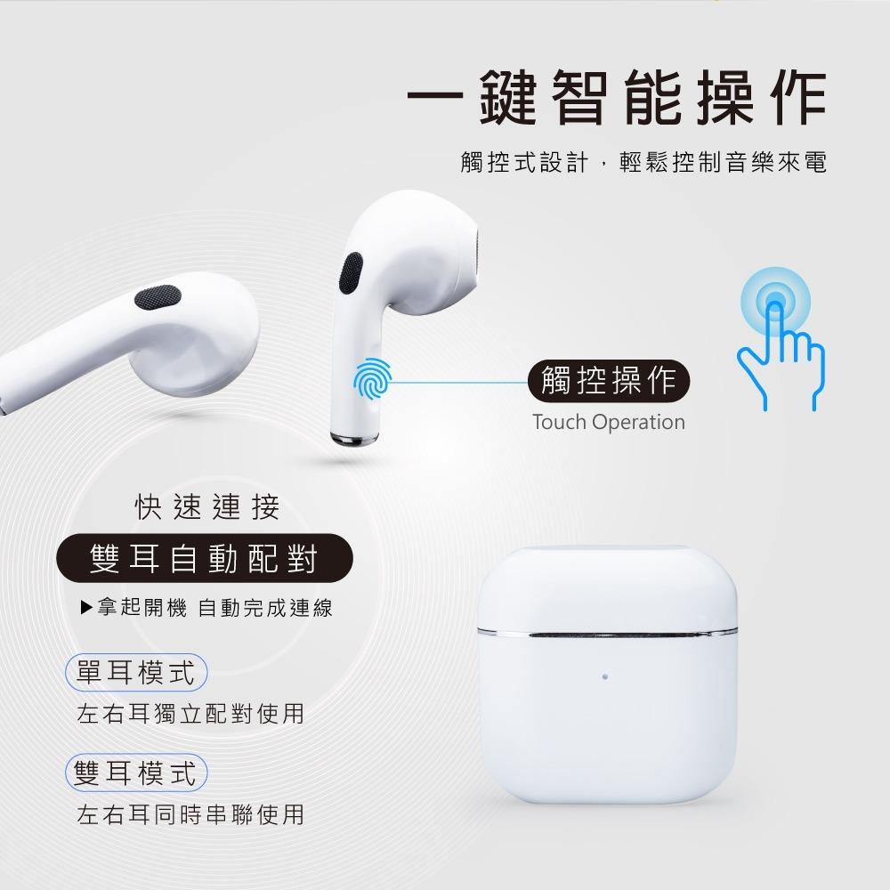 E-books SS48 經典款真無線藍牙5.3耳機/白-細節圖4