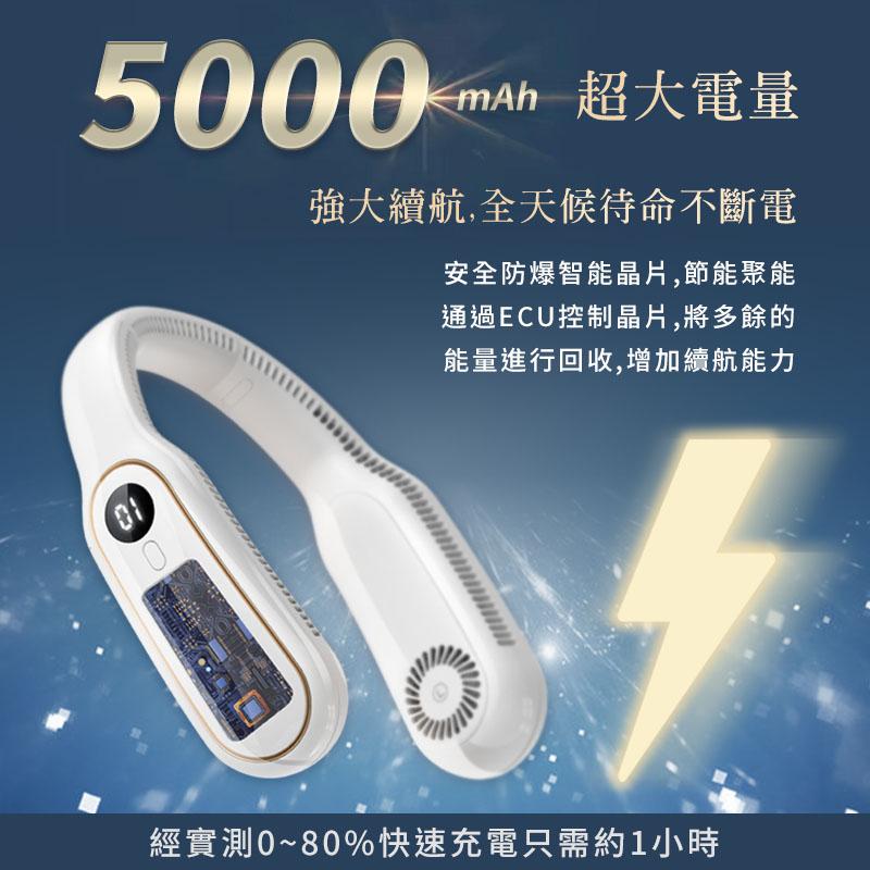 樂米 大容量 LM12無葉掛脖4000mAH頸掛風扇 現貨不用等 涼爽風扇 電風扇 掛脖風扇 隨身充電風扇 可上飛機-細節圖6