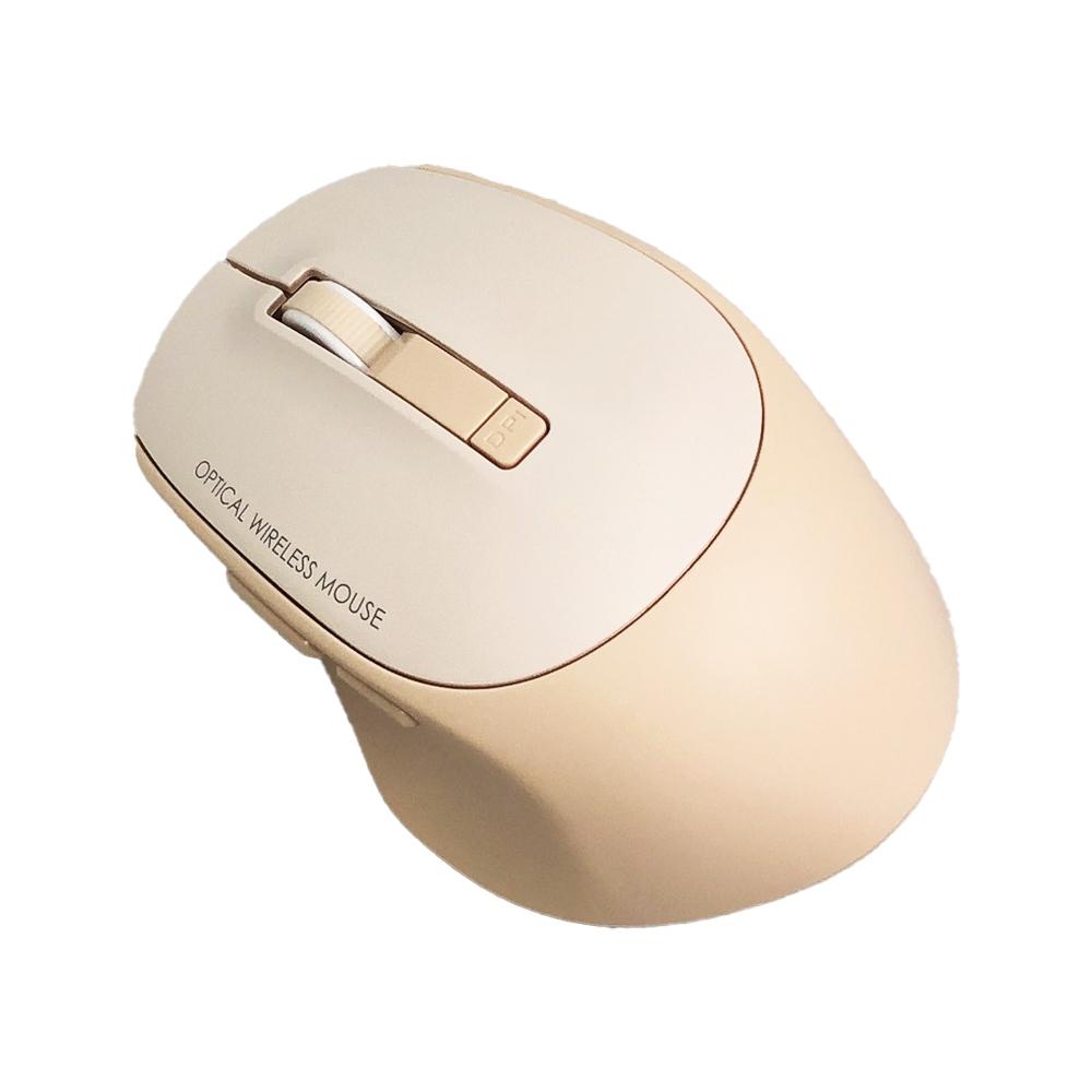 新品報賣 無線滑鼠 安靜 i-gota 舒適靜音五鍵光學鼠M21 奶茶粉/機甲藍 靜音滑鼠 機甲配色 無線充電-細節圖3