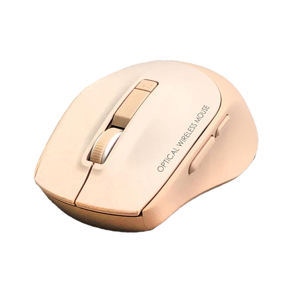 新品報賣 無線滑鼠 安靜 i-gota 舒適靜音五鍵光學鼠M21 奶茶粉/機甲藍 靜音滑鼠 機甲配色 無線充電-細節圖4