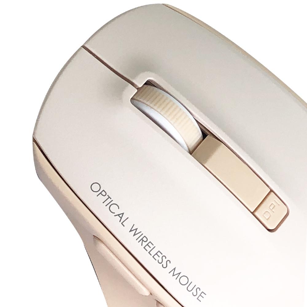 新品報賣 無線滑鼠 安靜 i-gota 舒適靜音五鍵光學鼠M21 奶茶粉/機甲藍 靜音滑鼠 機甲配色 無線充電-細節圖5