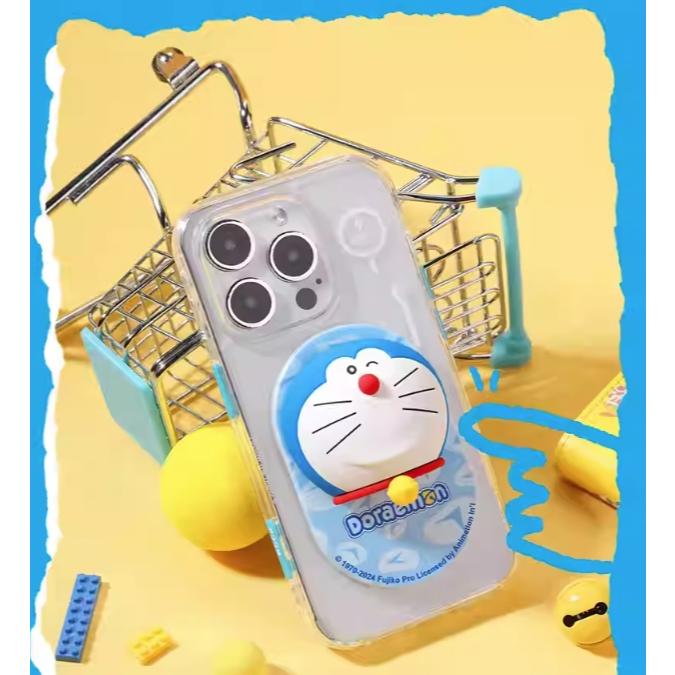 老闆親自購買原版正品帶回~只送不賣~哆啦A夢磁吸氣囊支架 手機支架 動漫 (會員點數兌換商品)-細節圖3