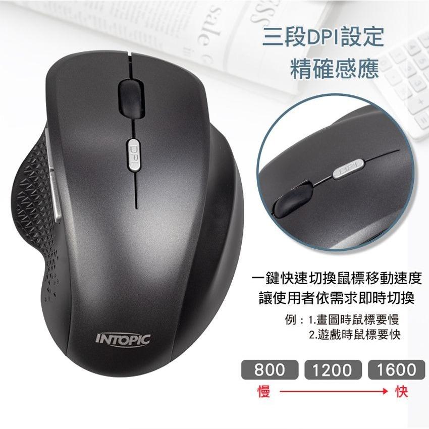IT-飛碟無線靜音鼠Q770 人體工學 減噪按鍵 流線造型-細節圖6