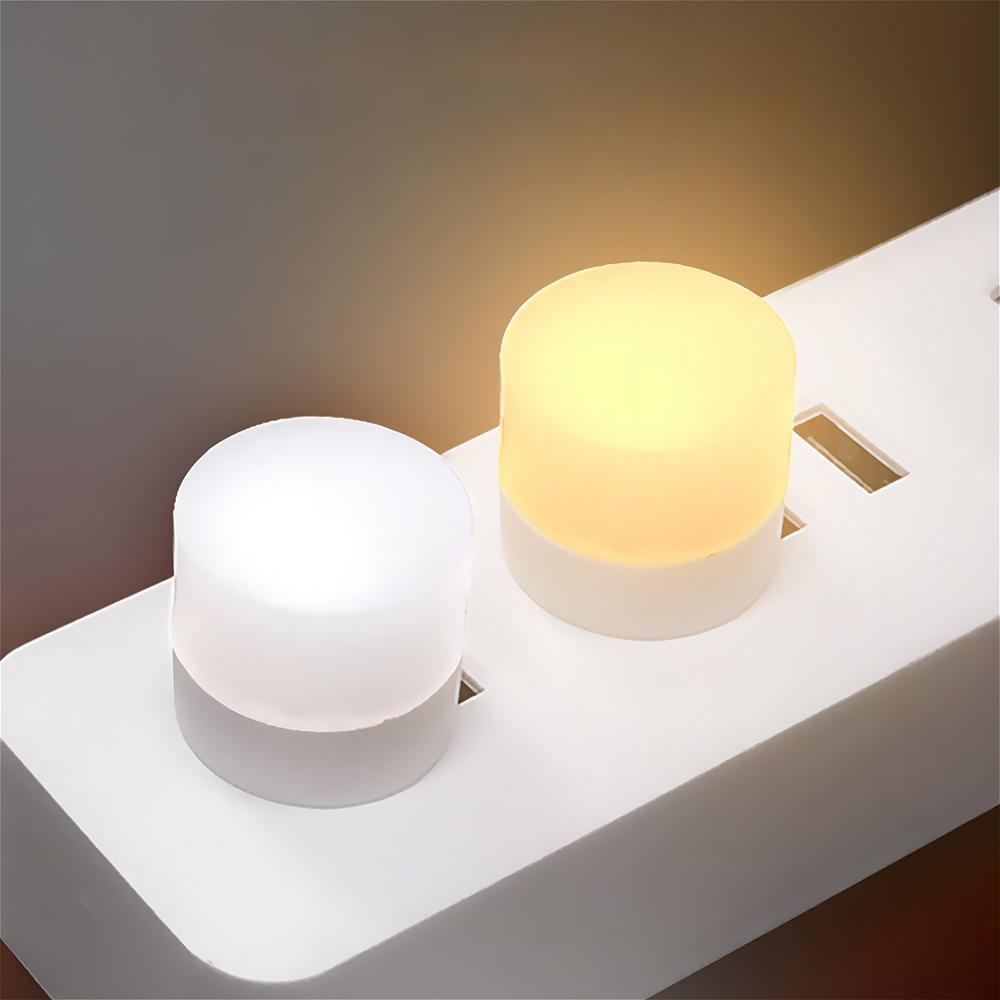 USB小夜燈(電燈 LED 插座電燈 小夜燈 小燈泡 燈泡 展示燈 床頭燈 白光)只有白光 只有白光-細節圖5