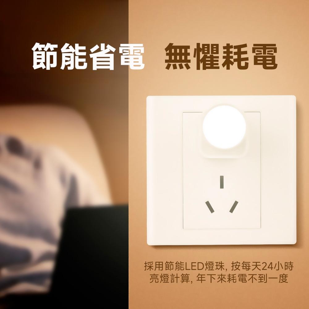 USB小夜燈(電燈 LED 插座電燈 小夜燈 小燈泡 燈泡 展示燈 床頭燈 白光)只有白光 只有白光-細節圖6