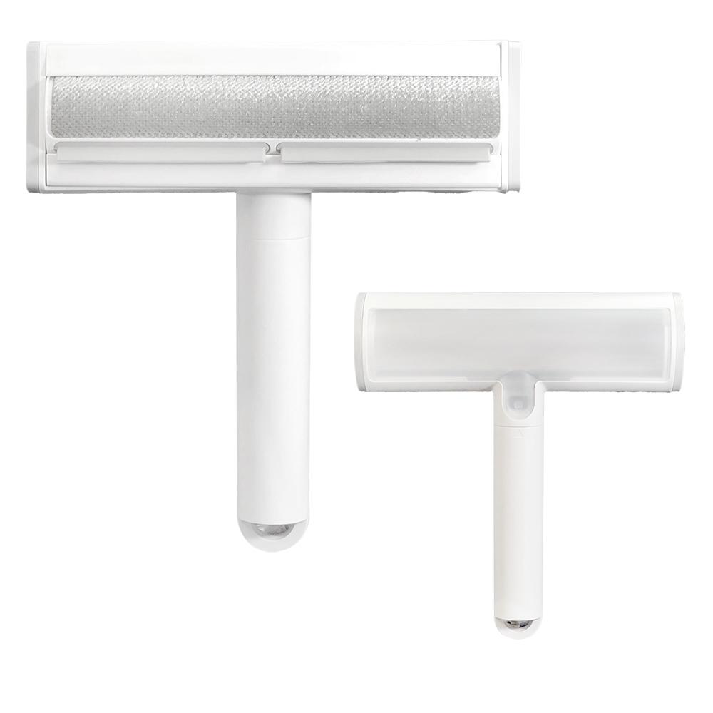 ★全新現貨不用等★ 寵物靜電白色刷毛滾筒 雙面刷毛器 靜電除毛刷 寵物集毛刷 寵物黏毛器 靜電集毛刷 除毛刷 除毛器-細節圖4