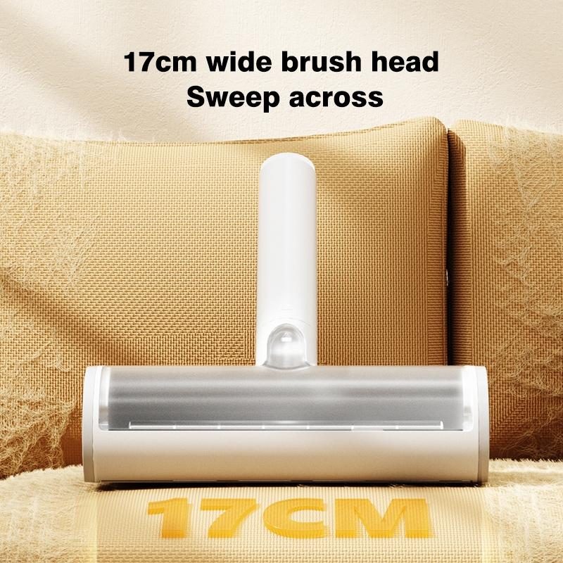 ★全新現貨不用等★ 寵物靜電白色刷毛滾筒 雙面刷毛器 靜電除毛刷 寵物集毛刷 寵物黏毛器 靜電集毛刷 除毛刷 除毛器-細節圖7