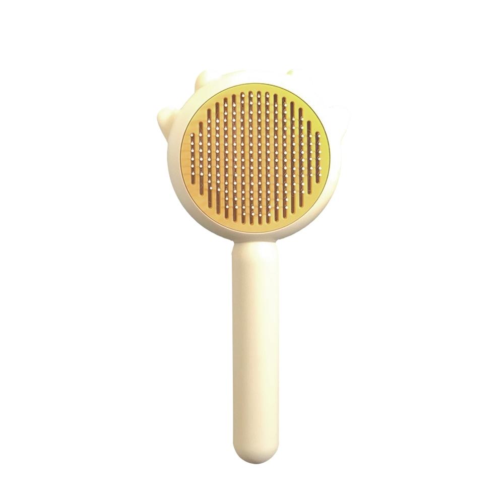 ★全新現貨不用等★小萌黃貓寵物按摩針梳/黃 寵物梳子 寵物梳子 寵物一鍵脫毛梳 寵物脫毛梳 貓梳子 寵物梳 梳毛刷 貓咪-細節圖3