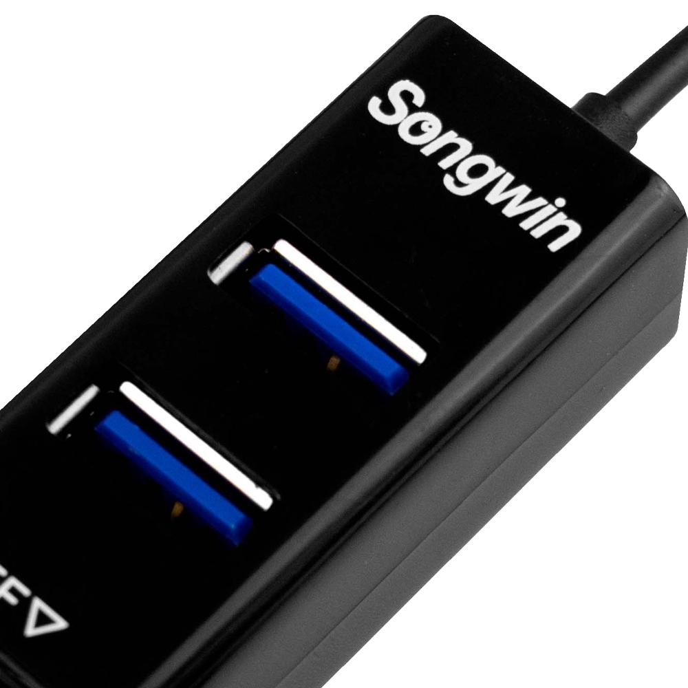 Songwin TYPE-C 二合一讀卡集線器UTO-120  USB擴充-細節圖3