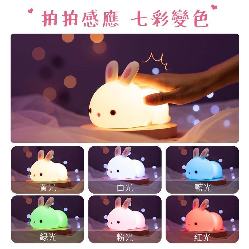 CSTAR 七彩趴趴兔矽膠拍拍燈(LD48)-細節圖4