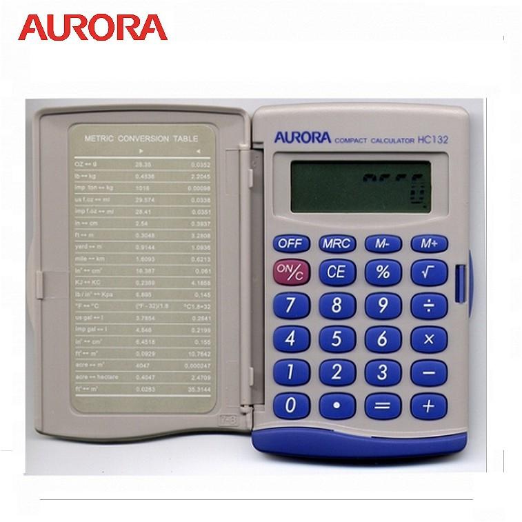 AURORA 震旦 國家考試指定 大字幕顯示 掌上型 摺疊 計算機 HC132-細節圖2