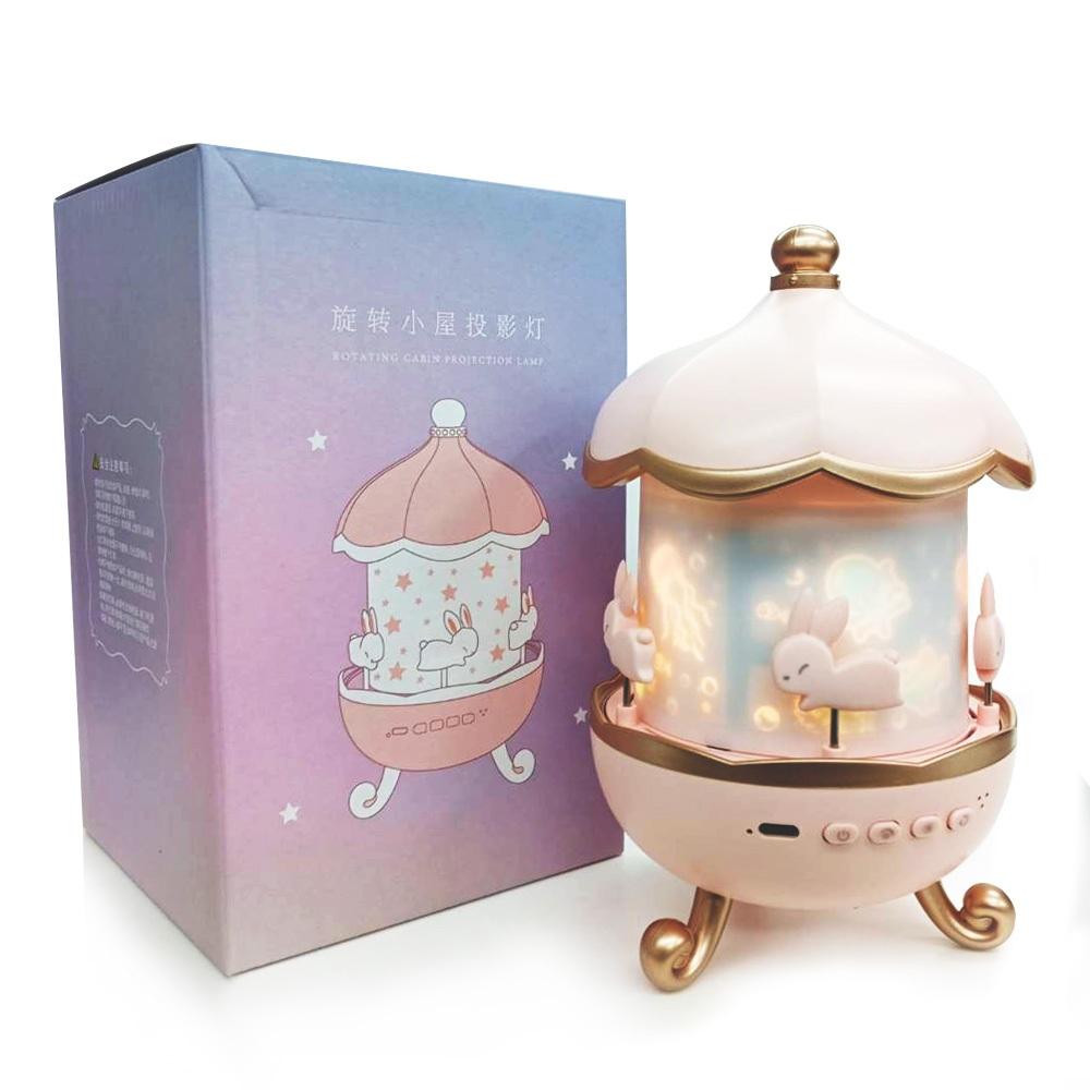 CStar 旋轉小屋兔兔音樂投影燈(LD68)-細節圖3