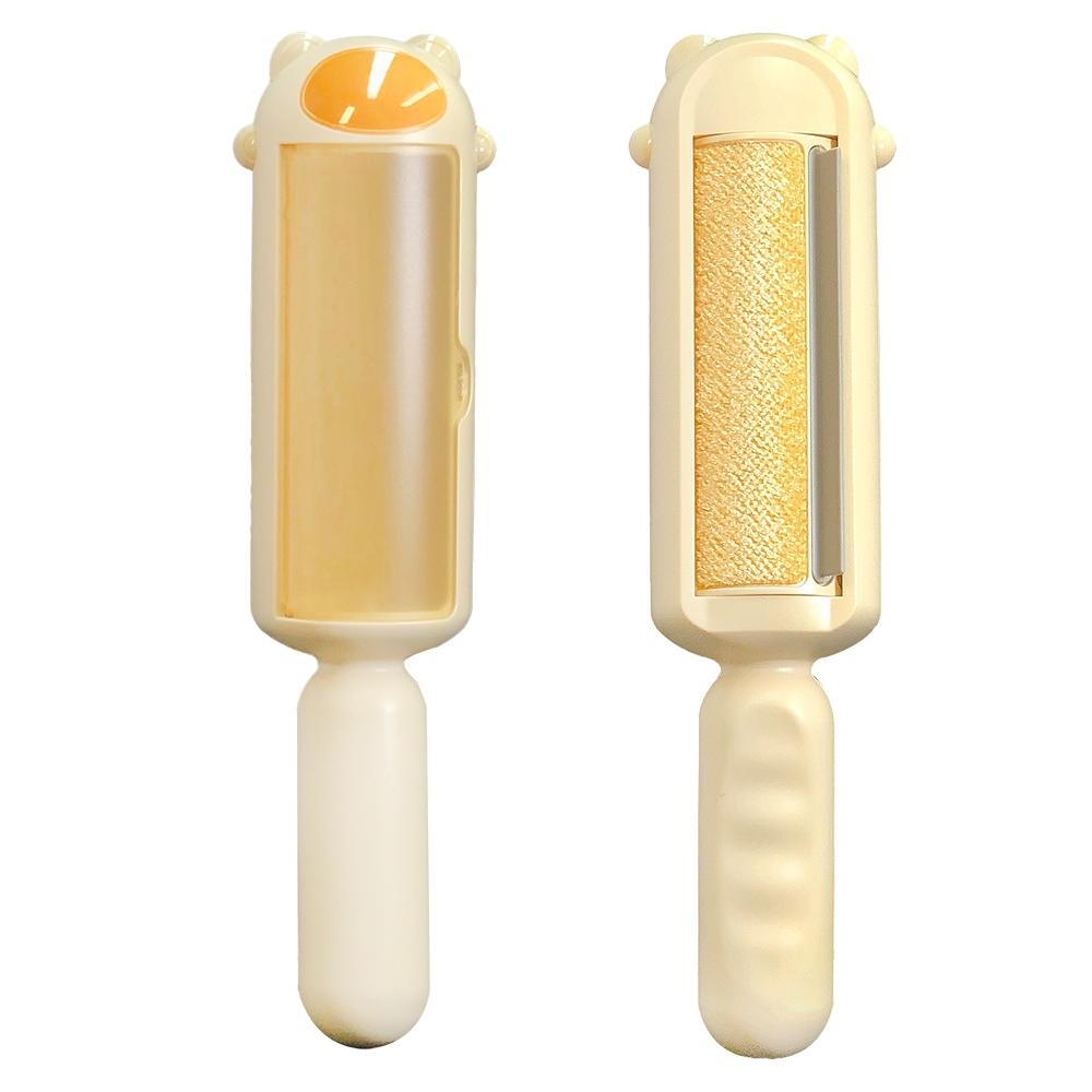 ★全新現貨不用等★ 小熊造型大容量靜電滾筒黏毛器 雙面刷毛器 靜電除毛刷 寵物集毛刷 寵物黏毛器 靜電集毛刷 除毛刷-細節圖4