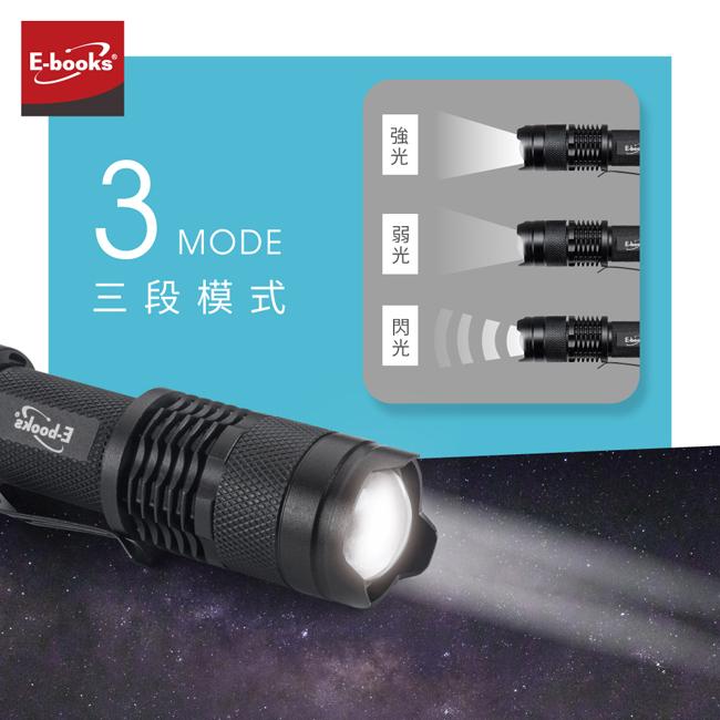 E-books F6 鋁合金LED變焦手電筒 #地震頻繁  #緊急逃生-細節圖4