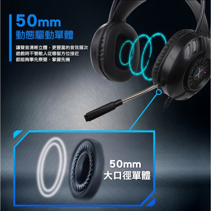 Foxxray 渦流響狐電競耳麥BAL63-細節圖5