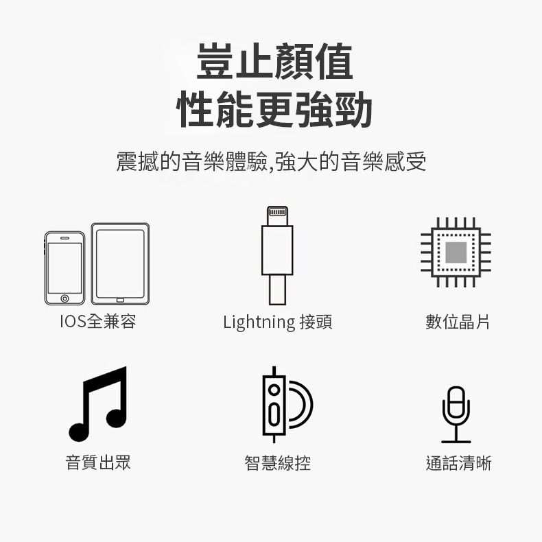 COKiKe Lightning專用免藍芽可調音耳機G13-細節圖10
