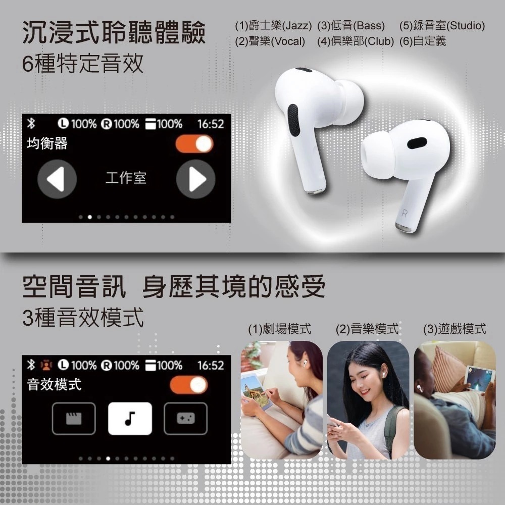 RASTO RS70 AI智能全觸控螢幕ANC ENC主動降噪藍牙5.4耳機 觸控螢幕 直覺操作-細節圖7