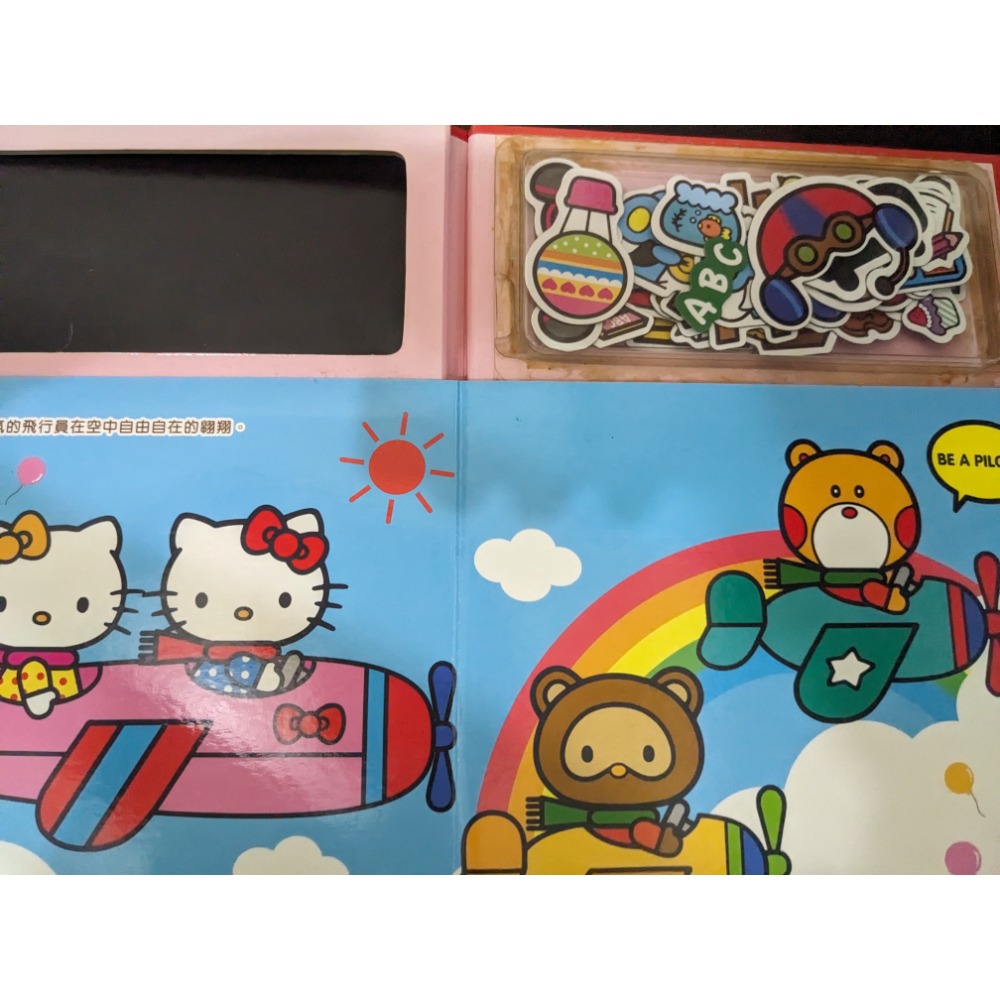 Kt hello kitty 磁鐵書 夢幻職業-細節圖2