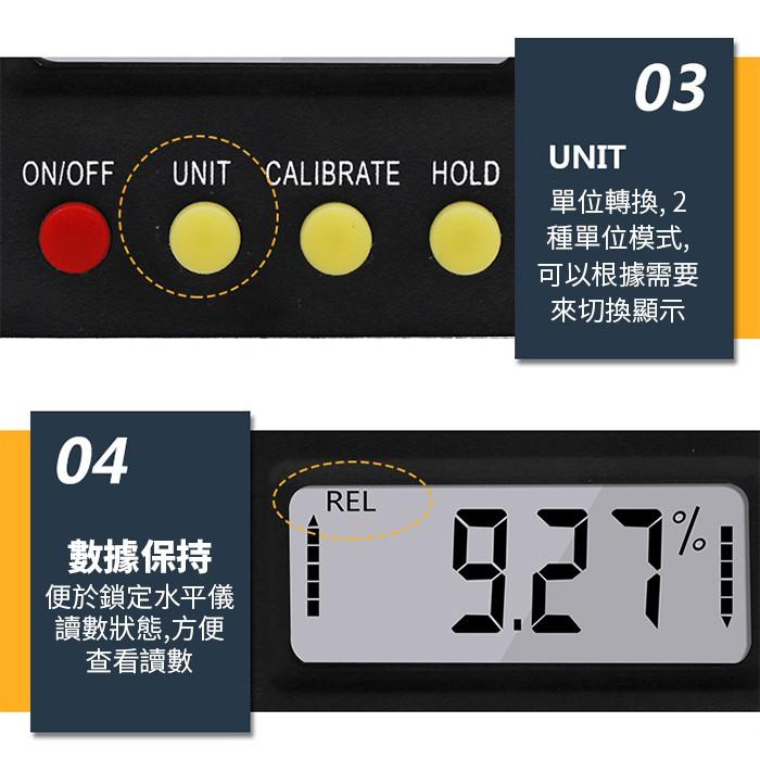 【傻瓜批發】(WD20)電子水平儀-數顯電子水平尺.數位顯示傾角儀.磁性角度尺量角器.坡度儀.量角器 板橋現貨-細節圖8