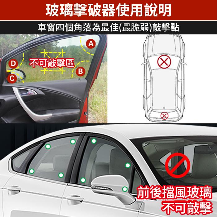 板橋現貨【二合一安全錘】汽車用逃生鎚.汽車破窗器.玻璃擊破器.車窗擊破器.救生鎚.割繩器.小鐵錘【傻瓜批發】GL6-1-細節圖6