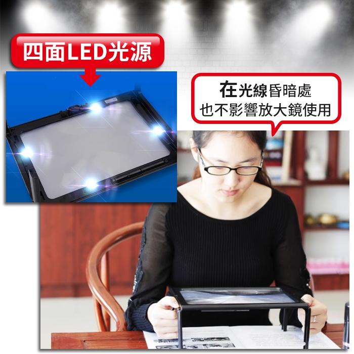 板橋現貨【A4  閱讀 放大鏡】桌面放大鏡.手機放大鏡.老人 看報 讀書 縫紉 大尺寸 放大鏡【傻瓜批發】HT30-細節圖7