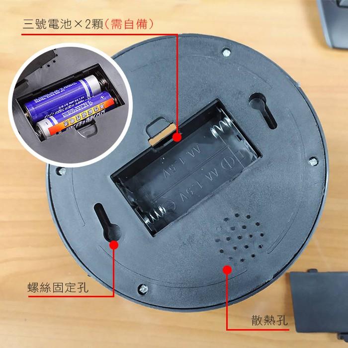 板橋現貨-半球形仿真攝影機-帶閃爍警示燈.假攝影機.假攝影鏡頭.電池式假監視器防盜錄影機【傻瓜批發】(DA3)-細節圖4