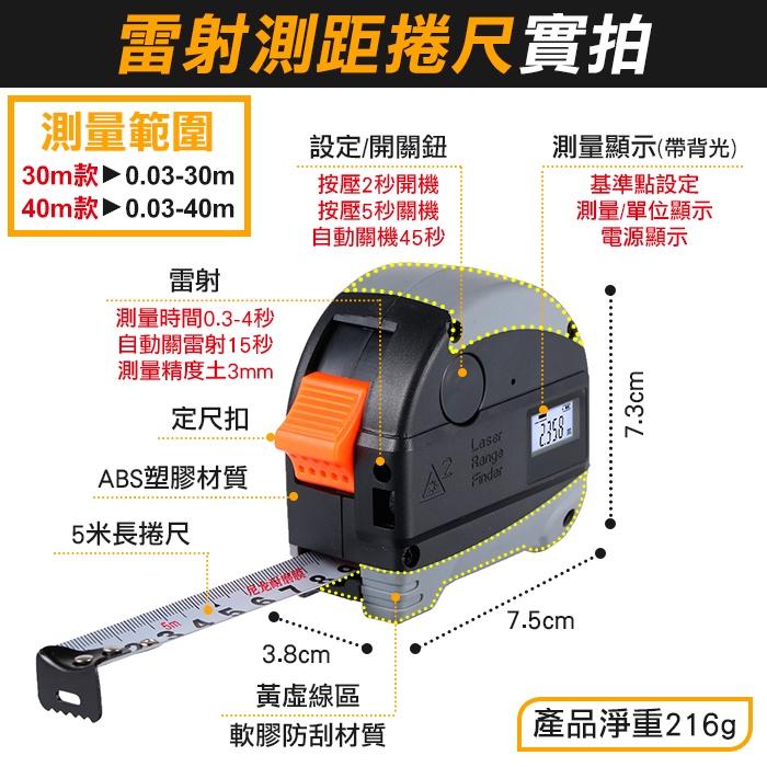 板橋現貨【雷射測距捲尺】雷射測距儀+捲尺.雷射尺.電子尺.距離測量儀.鐵工木工工具.裝簧必備【傻瓜批發】GB3-細節圖2